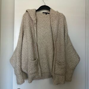 Foreign Exchange fuzz warm winter cute hooded oversized jacket
